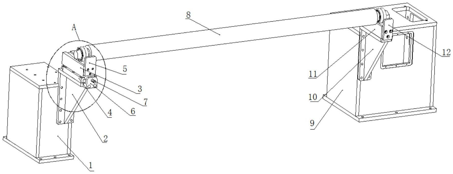 一種銅箔草莓视频色版下载放卷延長架機構的製作方法